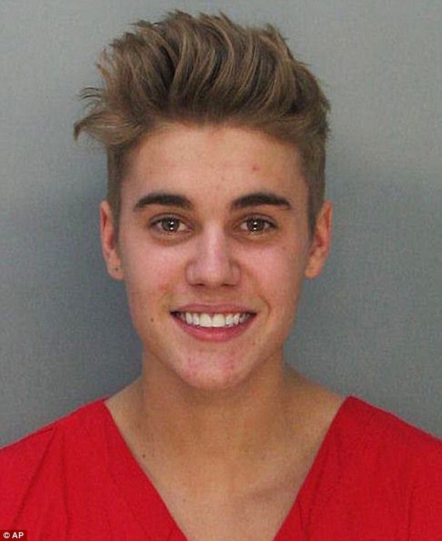 
	
	Justin từng bị bắt vào tháng 1/2014.